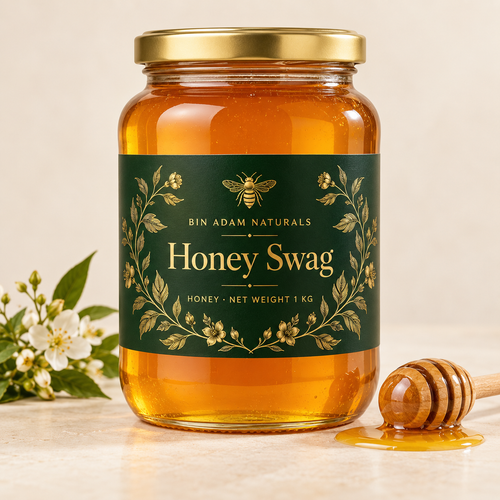 Honey Swag 1 kg sample packaging concept